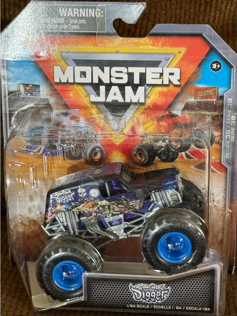 Monster Jam Genuine Digger Monster Truck Toy - Blue